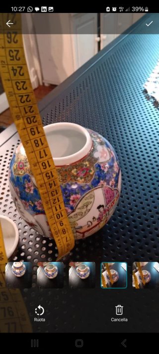 Vaso cinese decorato