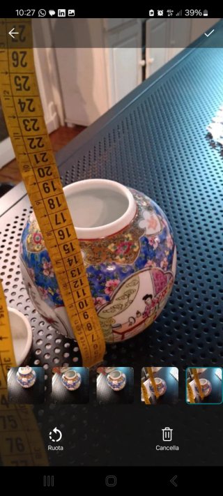 Vaso cinese decorato