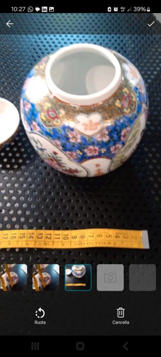 Vaso cinese decorato