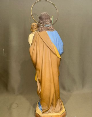 Escultura San José con Niño 62 cm