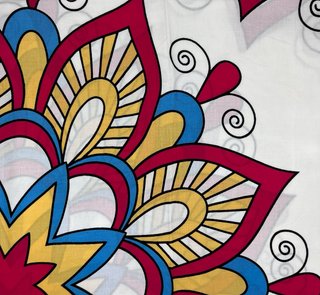 Pareo playa algodón grande mandala boho