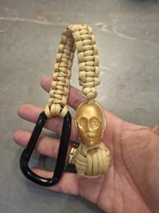 Llavero Paracord C3PO Puño de Mono