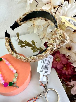 Pack pulsera ,llavero y diadema