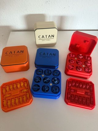 Caja para figuras del juego Catan
