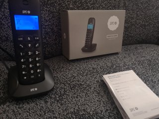 Teléfono Fijo inalámbrico con pantalla iluminada