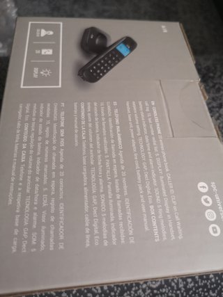 Teléfono Fijo inalámbrico con pantalla iluminada
