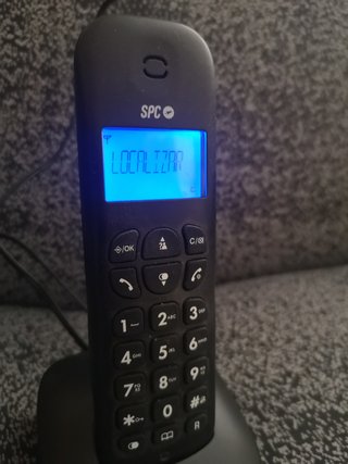Teléfono Fijo inalámbrico con pantalla iluminada