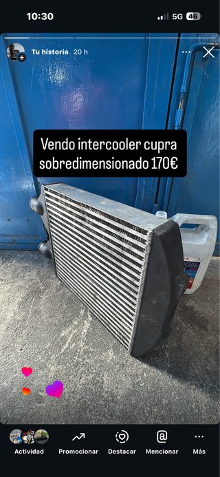 Intercooler Cupra Sobredimensionado 170€