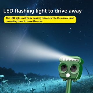 Repellente solar per gatti con luci