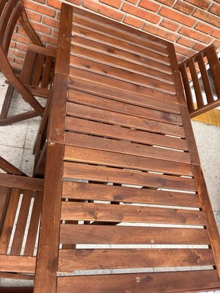 Tavolo e 4 Sedie da Giardino Acacia Ikea Applaro