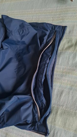 Bomber ragazzo impermeabile con cappuccio