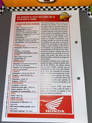 Maisto Honda VT1100C2 Shadow 100 Réplica