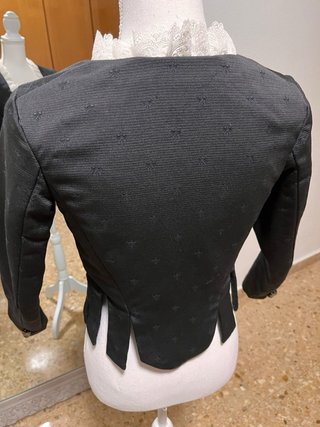 Traje de Fallera Negro Multicolor
