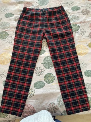Pantalón cuadros Zara Talla M