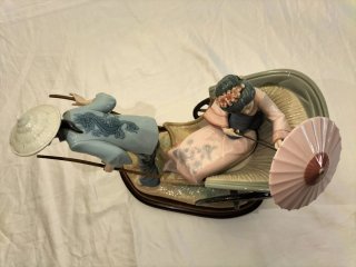 Figura Lladró Rickshaw Porcelana