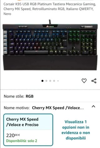 Teclado Corsair K95 RGB Platinum Gaming