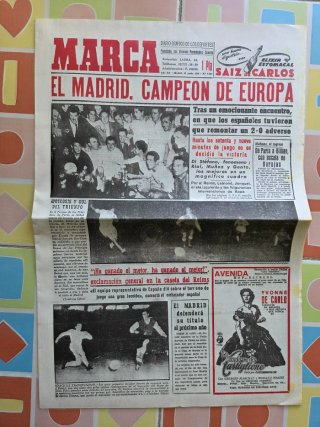 Lote periódicos deportivos Real Madrid