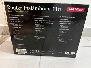 Router inalámbrico INVES 3 antenas + accesorios