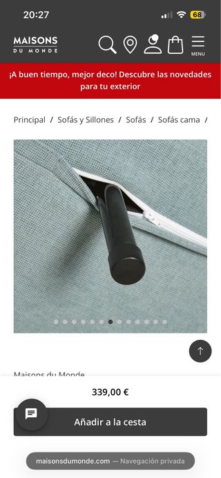 Sofá Cama Nio Maisons du Monde