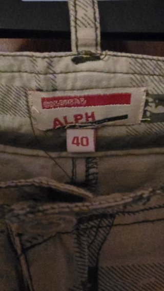 Bermudas ALPH  Cuadros Beige y Gris