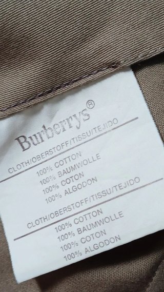 Americana Burberry Algodón Talla XXL