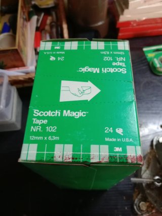 Cinta Scotch Magic Invisible 12mm x 6,3m vintage