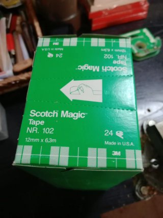 Cinta Scotch Magic Invisible 12mm x 6,3m vintage