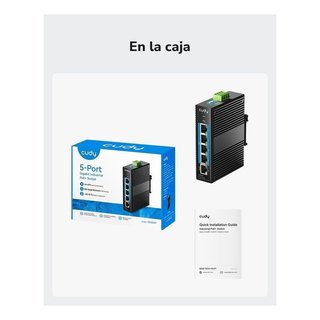 Switch industrial Cudy IG1005P 5 puertos PoE NUEVO