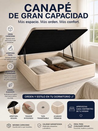 Canapé de gran capacidad