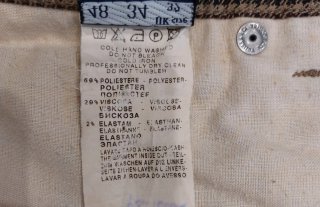 Pantaloni Trussardi Jeans a quadretti marroni