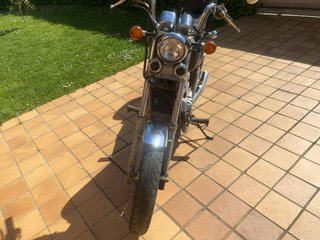 Kawasaki 500 Clásica Cruiser Negra/Azul