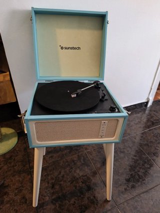 Tocadiscos Sunstech Bluetooth/patas quita y pon