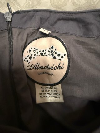 Vestido Almatrichi Talla M Gris Multicolor