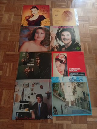Lote 8 Vinilos Copla Flamenco