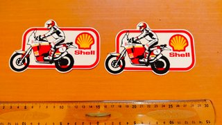 Adesivi Shell Yamaha - Coppia Sticker Moto