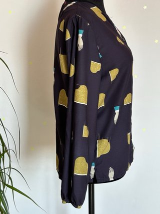 Blusa estampada instrumentos musicales