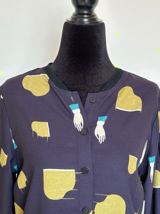 Blusa estampada instrumentos musicales