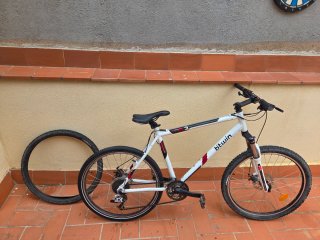 Bicicleta Rockrider RR5.2 L + Home Trainer