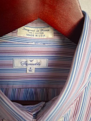 FAÇONNABLE T-XL CAMICIA UOMO ORIGINALE