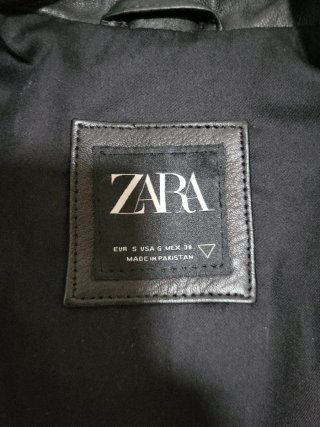 Chaqueta cuero Zara Talla S