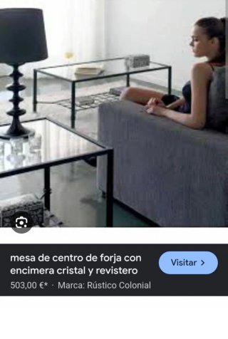 Set Muebles Comedor - Mesa 4 Sillas + Mesa Centro