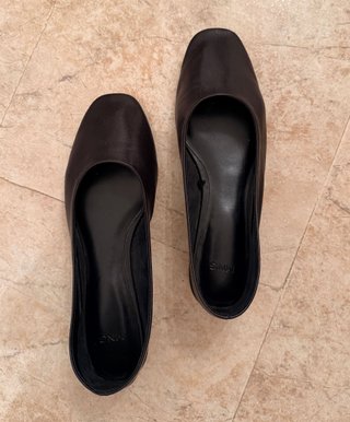 Bailarinas Mango Piel Negras T.37