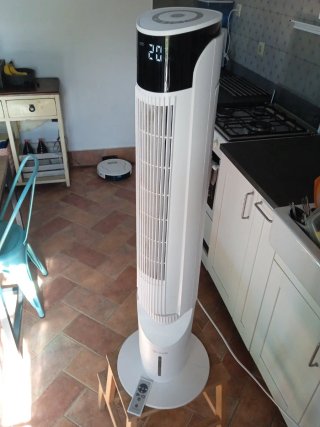Ventilador Torre Silencioso Blanco.