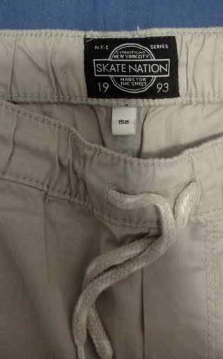 Pack 2 bermudas beige y verde Talla 158