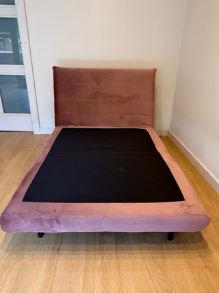 Sillón Cama Rosa Viejo Terciopelo Maisons du Monde
