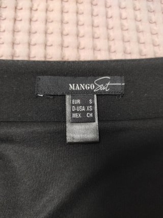 Falda cruzada Mango negra