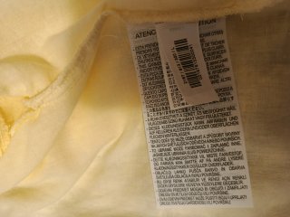 Camisa Zara amarilla y marrón