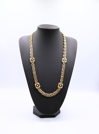 CADENA CARTIER MEDUSA ONIX Y CIRCONITAS