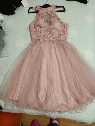 Vestido rosa FlowerBy charm's París Talla S