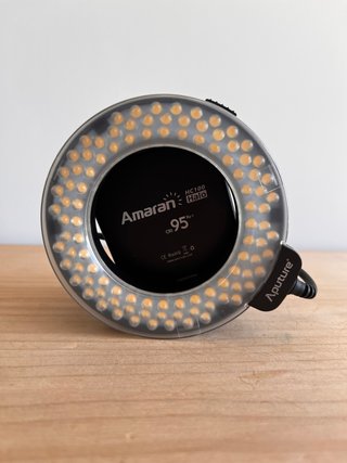 Aro de luz LED Aputure Amaran HC100 Halo regulable
